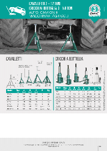 Cavalletti 2 - 12 ton & Cricchi a bottiglia 3 - 50 ton