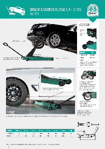 Cricchi a grande alzata 3 - 10 ton & Carrello sollevatore per auto