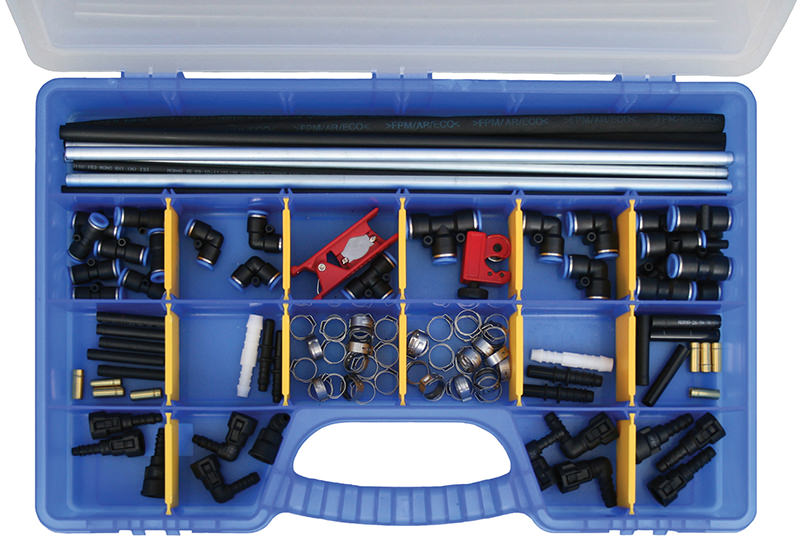 X AUTOHAUX 4pz Blu AN10 19mm Tubo Separatore Morsetto Adattatore con Chiave per Automobile 