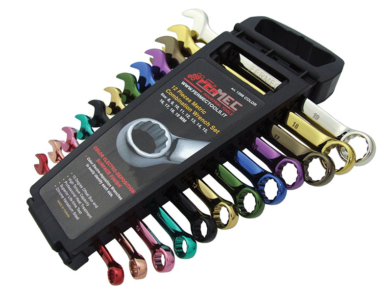 Set 12 Chiavi Combinate RYOBI Angolo 15°, Per Uso Professionale E Fai-da-te, Dimensione Varia, Robuste E Durevoli