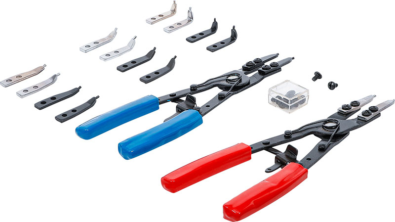 King Tony 68HB05 - Pinza Per Anelli Elastici Interni A Gomito - 125 Mm - Acciaio Forgiato Con Manico In PVC