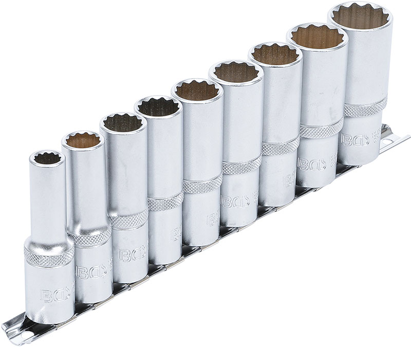 Set Bussole SET 9 PEZZI, BUSSOLE TIPO LUNGO, POLIGONALI, ATT. 1/2”