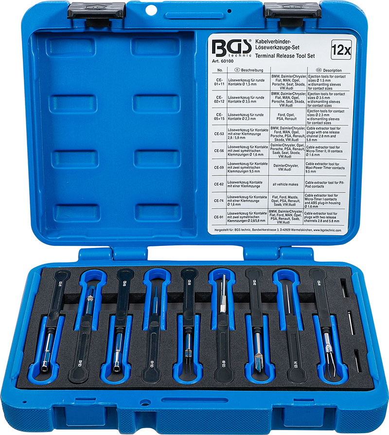 Kit Crimpatura Ferule Con 1900 Pezzi E Pinza, Guaina Blu, Nuovo, Modello Crimper 10-4
