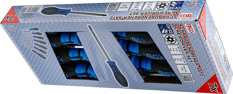 BGS Set Cacciaviti Torx Con Foro (T10 - T40) 7 Pezzi – Professionali