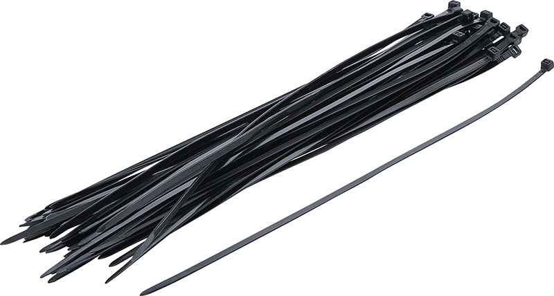 CONFEZIONE 100 FASCETTE STRINGICAVI MM. 3.6x200 CON TARGHETTA