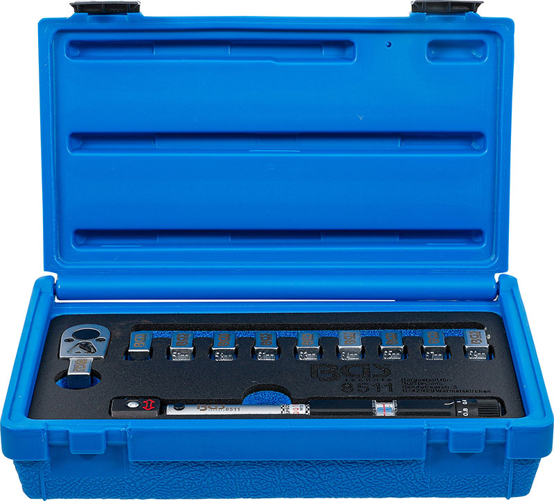 Chiave Dinamometrica Per Raggi Moto - Kit Da 10 Testine Intercambiabili, Range 2-10 NM, Precisione ±4%, Con Meccanismo A Click - Per Manutenzione Precisione Ruote