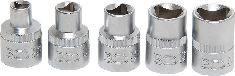 SET 5 PZ, BUSSOLE TRIANGOLARI, M5 - M12 (8 - 16,5 MM)