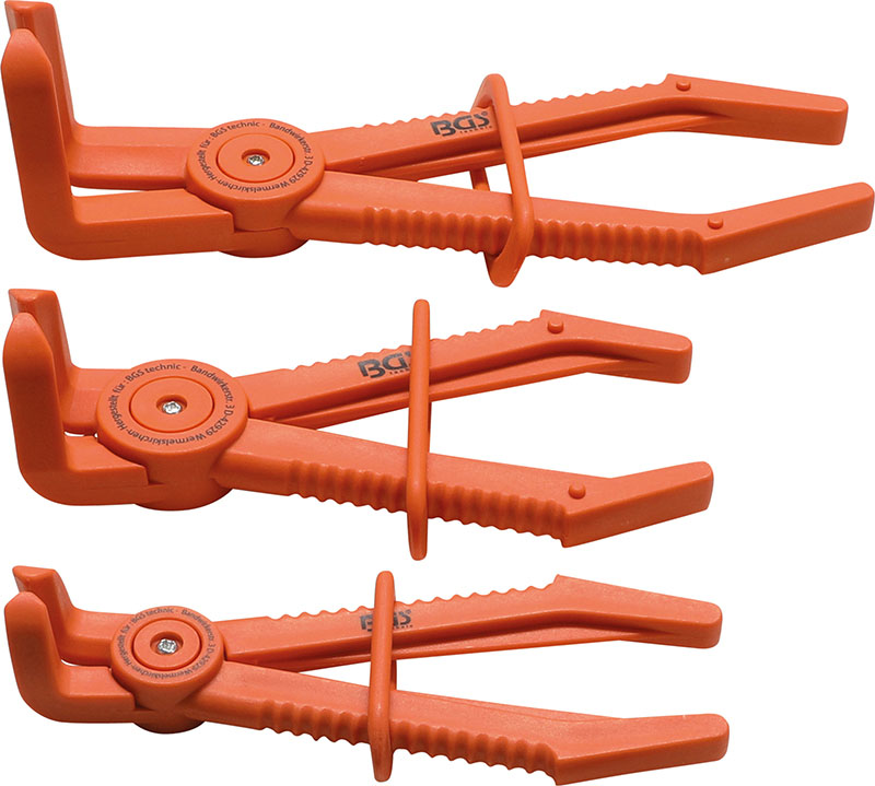FreeTec 3 pezzi Blocco C-Clamp rilascio rapido di saldatura pinze con maniglie in metallo 