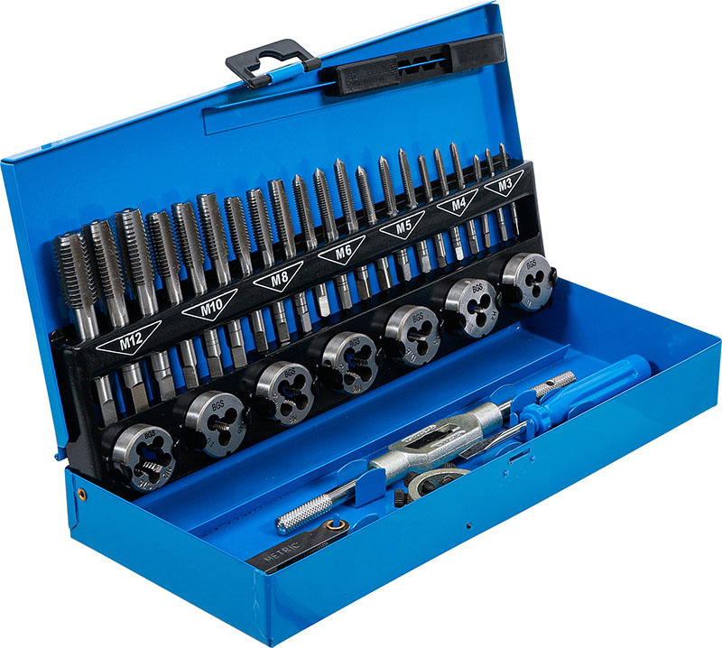 FERVI - Fervi M101 Serie Maschi E Filiere D Acciaio Legato 60pz In Valigetta Ean 8012667164836 - 4